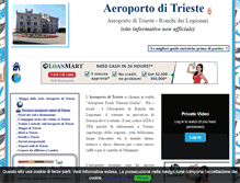 Tablet Screenshot of aeroportoditrieste.com